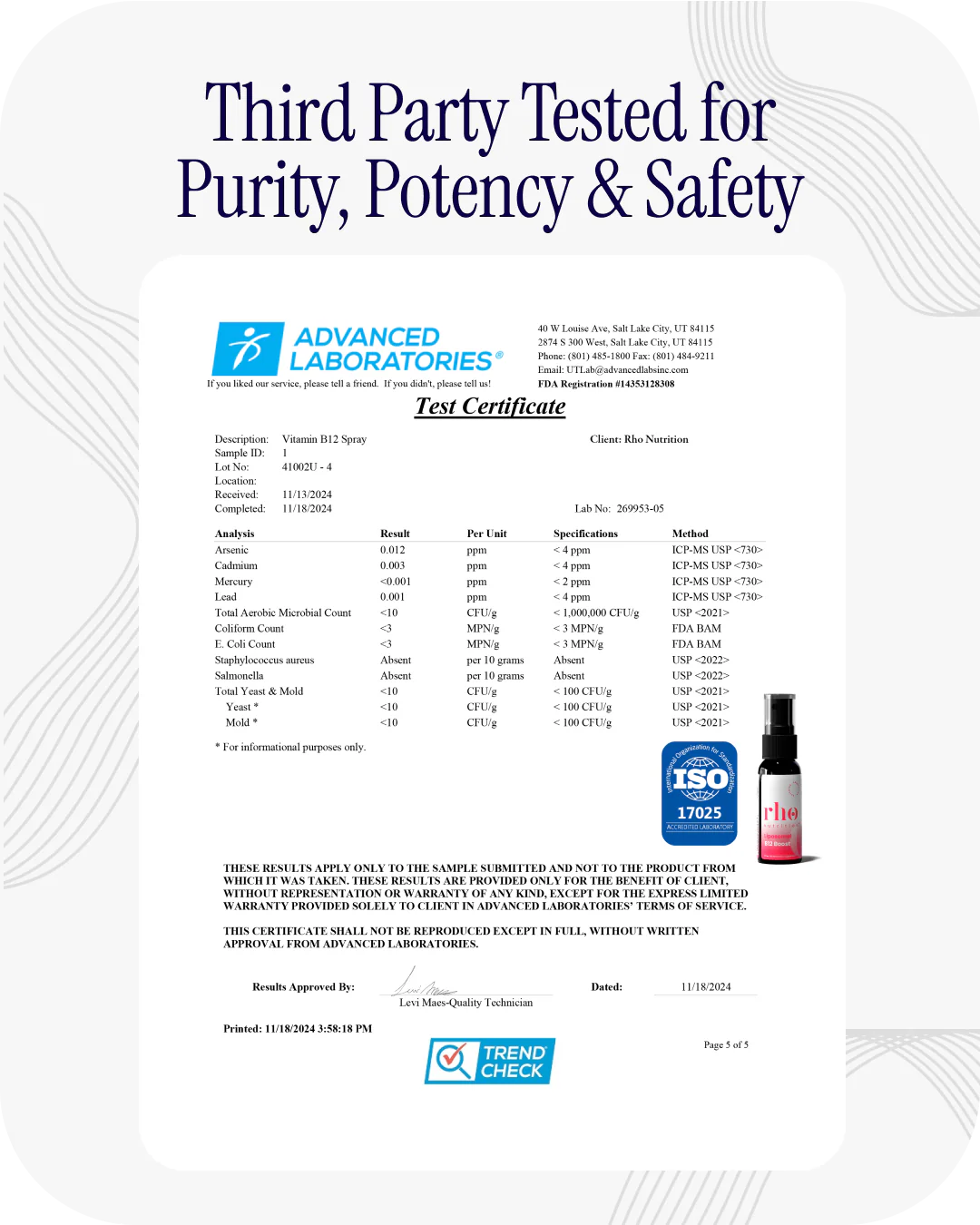 Liposomal Methylfolate 5-MTHF + B12 Complex (3 Pack) - Image 5