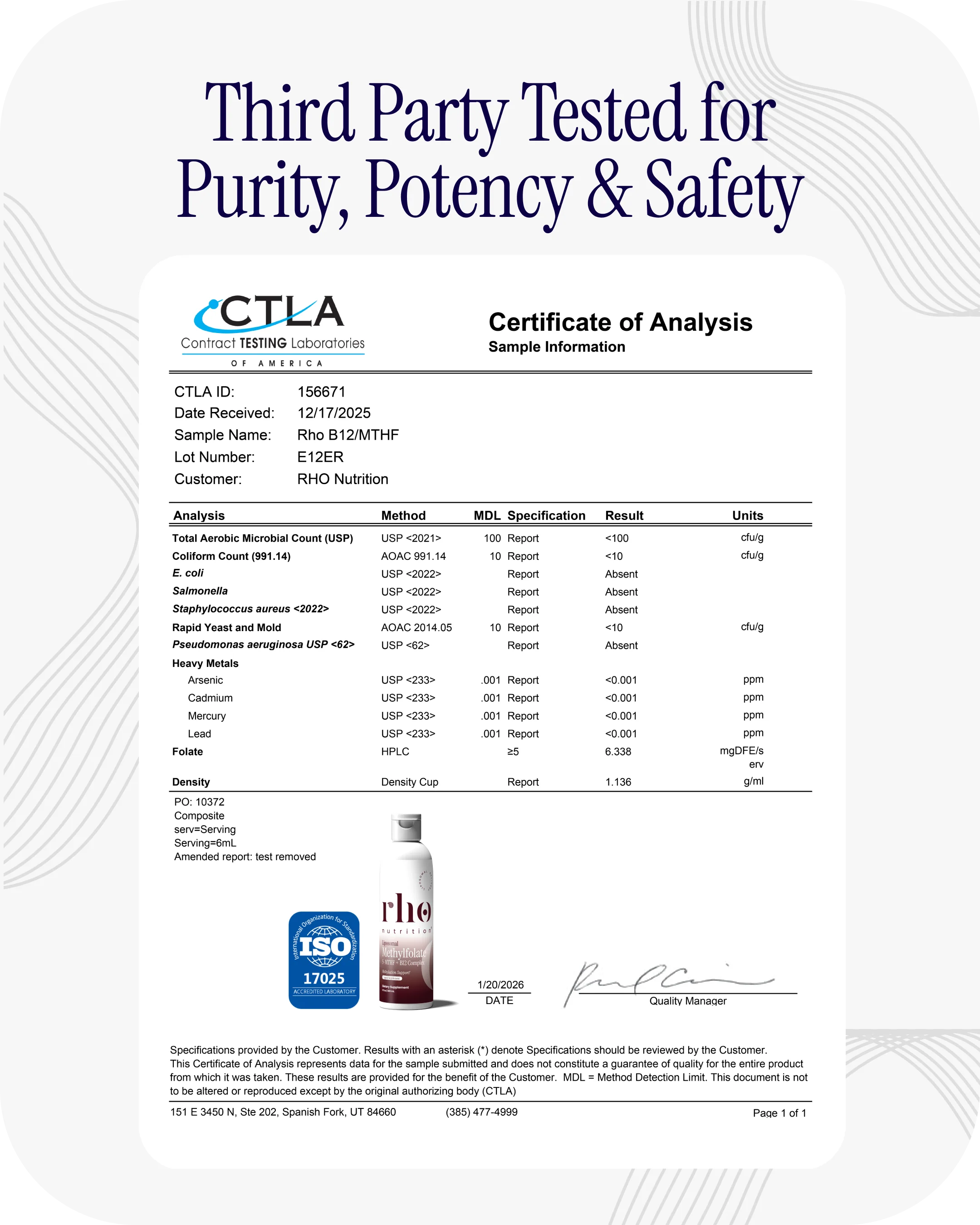 Liposomal Methylfolate 5-MTHF + B12 Complex - Image 5